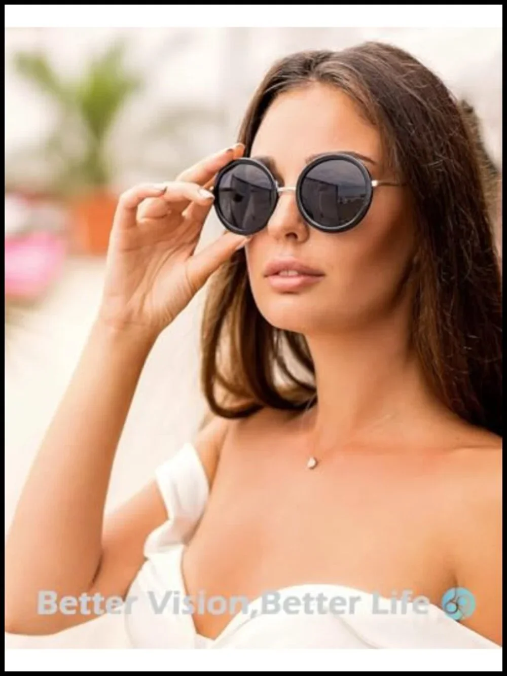 Polarized Retro Round Sunglasses Oversized Vintage UV Protection